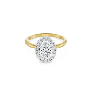 1.2 CT Oval Diamond Ring front view