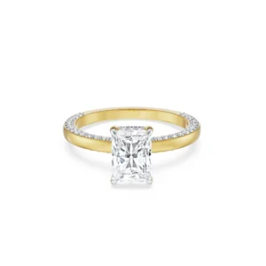 Radiant Solitaire Engagement Ring front view