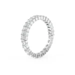 Emerlad Round Eternity Band right view