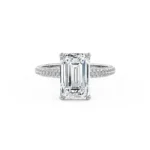 Vintage Glamour Radiant Diamond Ring front view