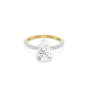 Vintage Pear Engagement Ring front view