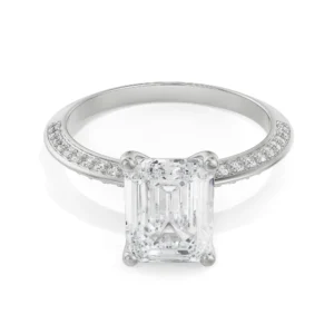 Nora Emerald Solitaire Ring