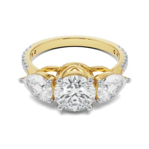 Ruth Tri Stone Diamond Ring