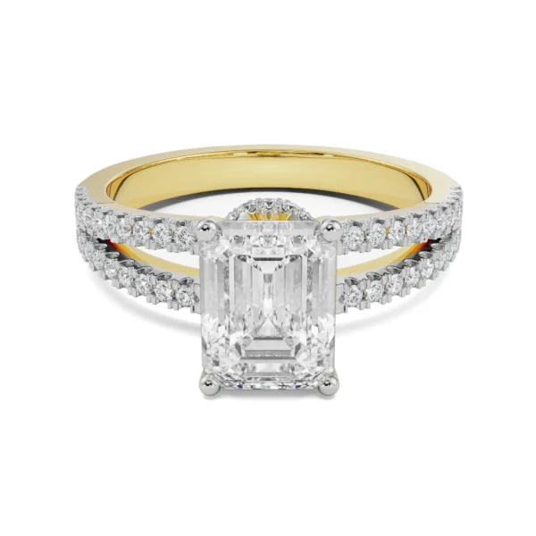 Emerald Cut Bridal Ring
