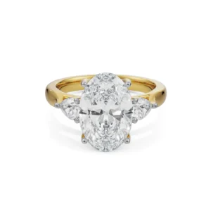 Tri Solitaire Diamond Ring