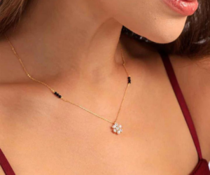 lab grown diamond mangalsutra