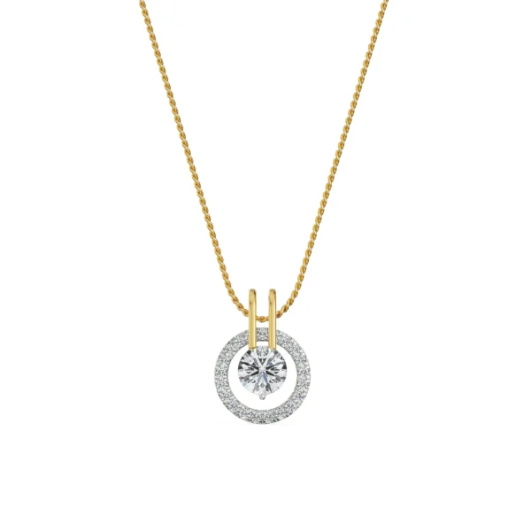 Rotating Halo Diamond Pendant for her