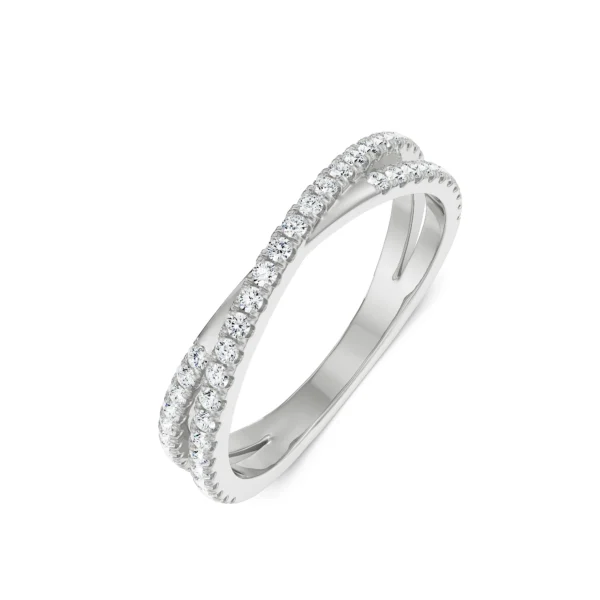 Crossover Diamond Band Left View