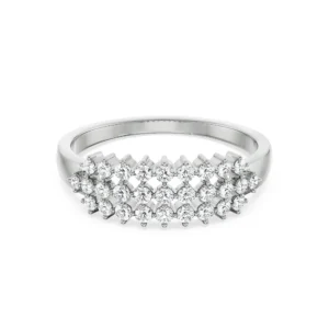 Clustered Ramona Diamond Band- Front view