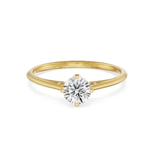 Vintage Solitaire Ring - Front View