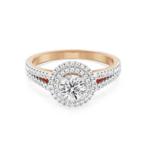 Riha Halo Clustered Diamond Ring front view