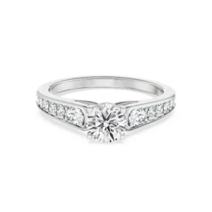 Harlow Pave Engagement Ring Front view