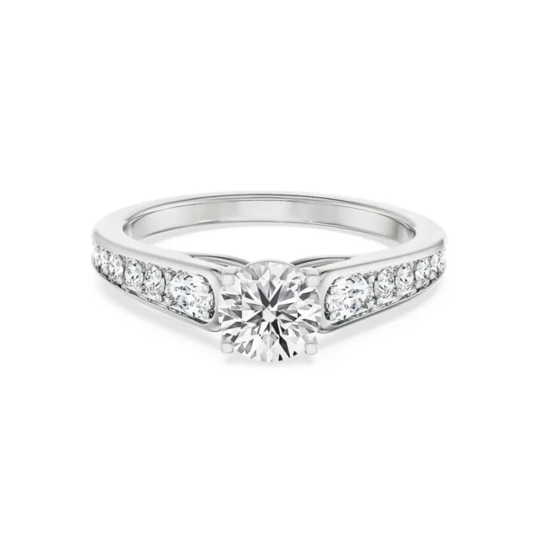 Harlow Pave Engagement Ring Front view