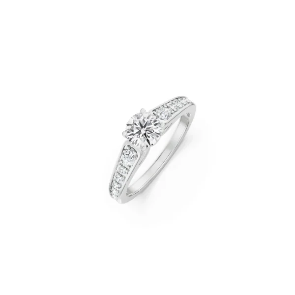 Harlow Pave Engagement Ring top view