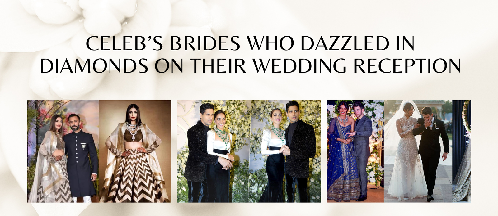 Celeb's brides who dazzled in diamonds on their wedding reception