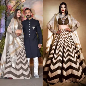 sonam kapoor reception look