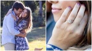 Bindi Irwin lab grown diamond ring