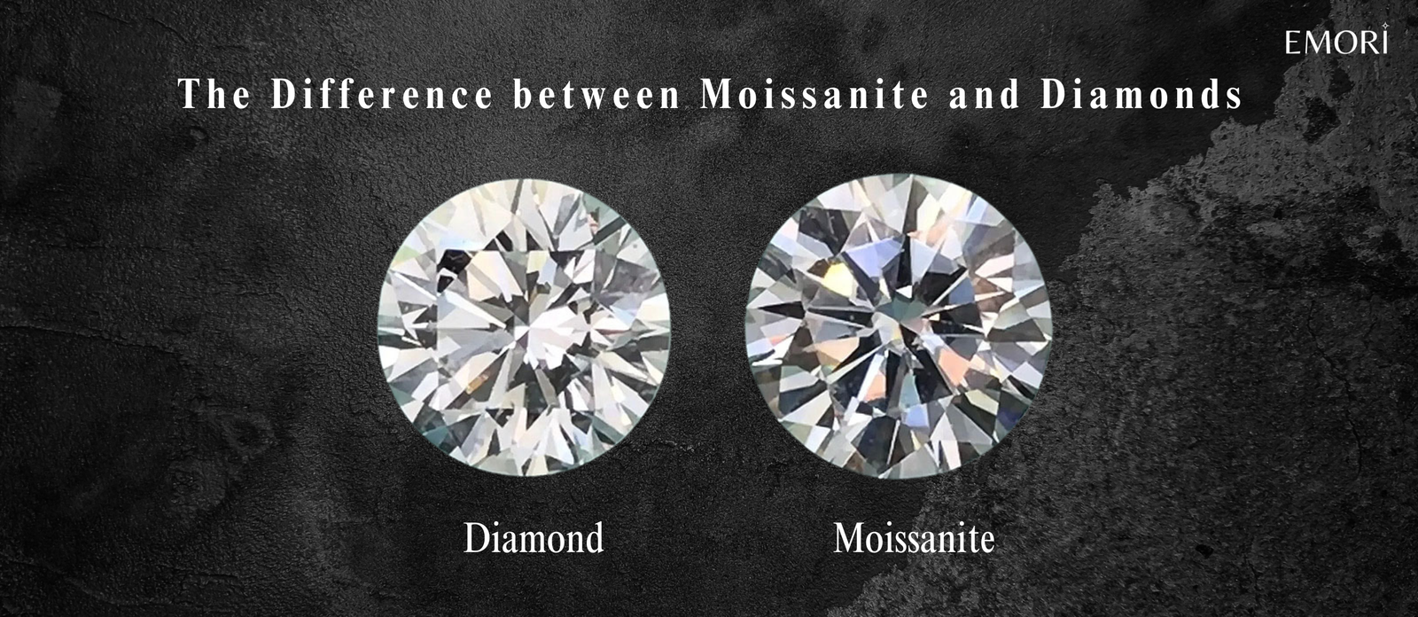 The difference between Moissanite and Diamond