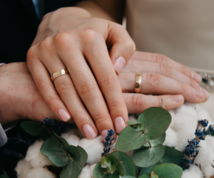 Classic plain band for couples