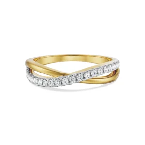 Lovey Dovey Infinity Diamond Band Front view