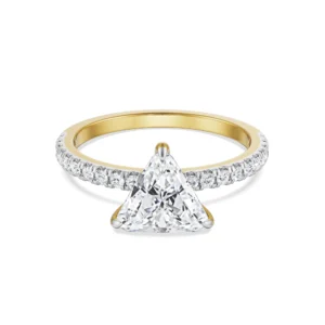 Timeless Triliion Engagement Ring Front view