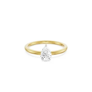 0.5 CT Pear Engagement Ring Front View