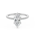 Magnificent Marquise Engagement Ring front view